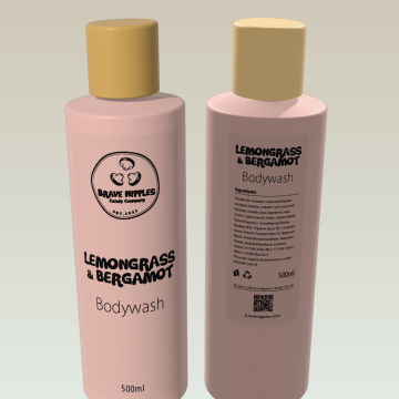 Brave Nipples Lemon & Bergamot Bodywash (500ml)